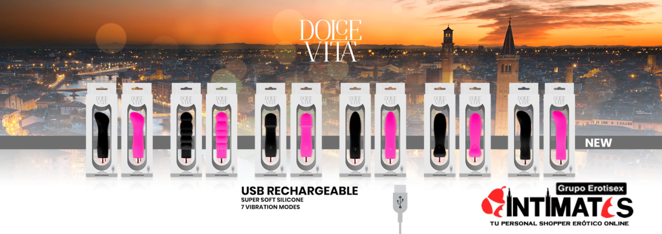 Dolce Vita te ofrece los nuevos vibradores recargables y de silicona suave y sedosa, con toda la calidad de Dolce Vita, que puedes adquirir en intimates.es "Tu Personal Shopper Erótico"